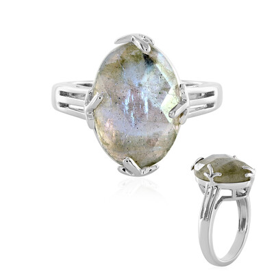 Anello in argento con Labradorite