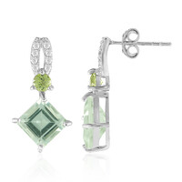 Orecchini in argento con Ametista Verde