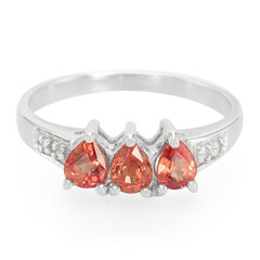Anello in argento con Rubino Tramonto