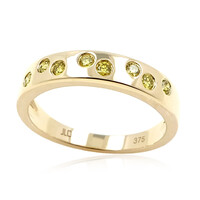 Anello in oro con Diamante Giallo SI2