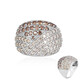 Anello in platino con Diamante Cioccolato I3  (KM by Juwelo)
