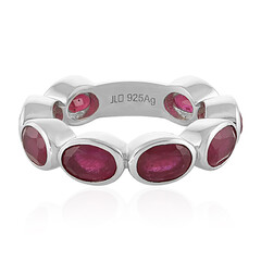 Anello in argento con Rubino del Madagascar