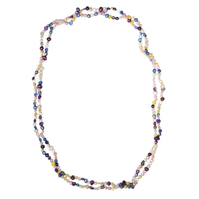 Collana in argento con Perla di Acqua Dolce (TPC)