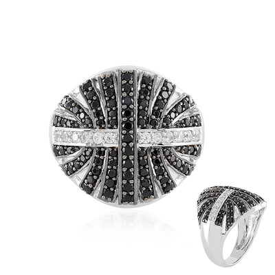 Anello in argento con Spinello Nero