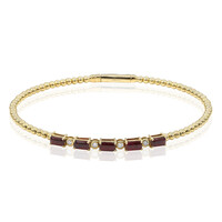 Bracciale in oro con Rubino Mozambico AAA (CIRARI)