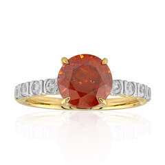 Anello in oro con Sfalerite