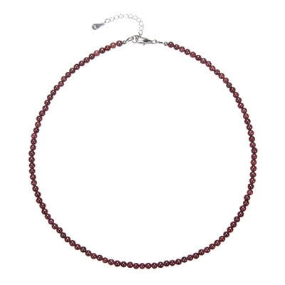 Collana in argento con Granato Mozambico
