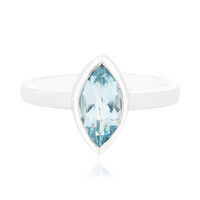 Anello in argento con Topazio Blu Cielo