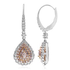 Orecchini in oro con Diamante Rosa SI (CIRARI)