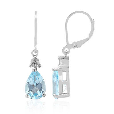 Orecchini in argento con Topazio Blu Cielo