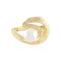 Anello in argento con Perla d'Acqua Dolce Bianca