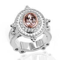 Anello in argento con Morganite (Dallas Prince Designs)