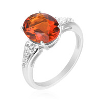 Anello in argento con Citrino Madeira