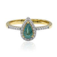 Anello in oro con Grandidierite (AMAYANI)