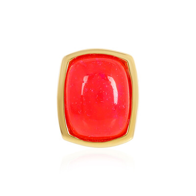 Ciondolo in argento con Opale Rosso dell'Etiopia (MONOSONO COLLECTION)