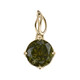 Ciondolo in oro con Moldavite (dagen)