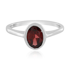 Anello in argento con Granato d’India