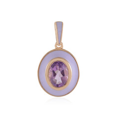 Ciondolo in argento con Ametista Rose de France (Adela Silber)
