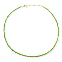 Collana in argento con Diopside Russo