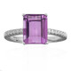 Anello in argento con Fluorite Rosa