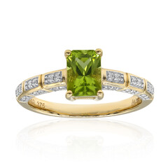 Anello in oro con Peridoto Arizona (Amanda Adkins)
