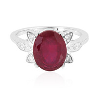 Anello in argento con Rubino del Madagascar