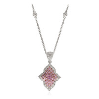 Collana in oro con Diamante Rosa I1 (CIRARI)