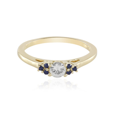 Anello in oro con Zaffiro Bianco (Adela Gold)