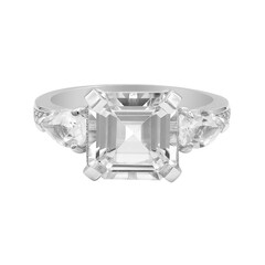 Anello in argento con Topazio Bianco