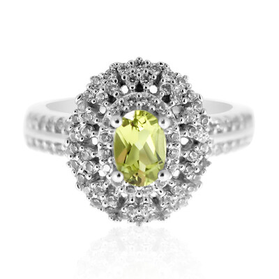 Anello in argento con Granato Mali