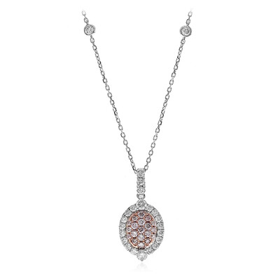 Collana in oro con Diamante Rosa I1 (CIRARI)