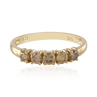 Anello in oro con Diamante Cioccolato I2