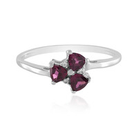 Anello in argento con Rodolite