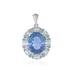 Ciondolo in argento con Fluorite Cangiante