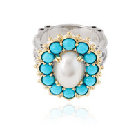 Anello in argento con Perla Mabe (Dallas Prince Designs)