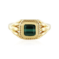 Anello in argento con Tormalina Verde di Benedito(Adela Silber)