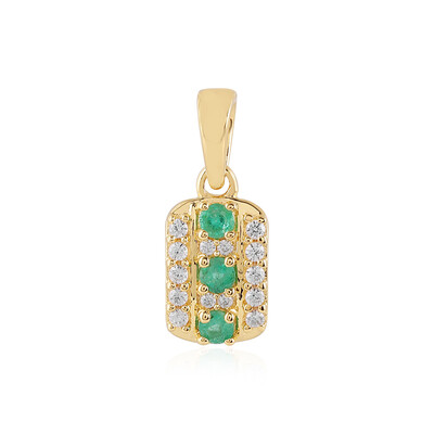 Ciondolo in argento con Smeraldo Russo