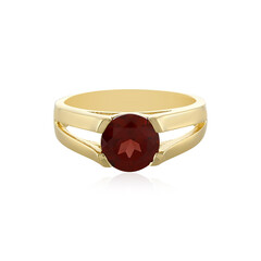Anello in argento con Granato Mozambico