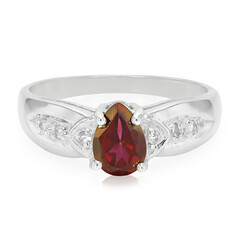 Anello in argento con Topazio Ciliegia