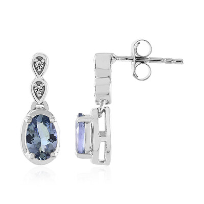 Orecchini in argento con Tanzanite (non riscaldata)