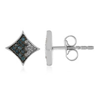 Orecchini in argento con Diamante I3 (J)