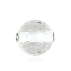 Charm in argento con Quarzo Bianco
