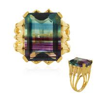 Anello in argento con Fluorite Bicolore
