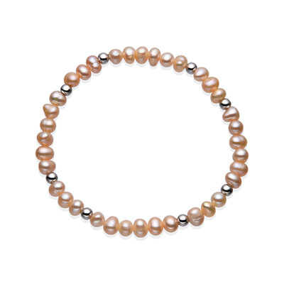 Bracciale con Perla d'Acqua Dolce Pesca