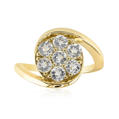 Anello in oro con Danburite Rosa del Messico
