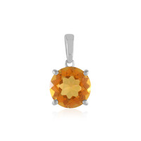 Ciondolo in argento con Quarzo Mistico Arancione