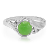 Anello in argento con Crisoprasio Imperiale