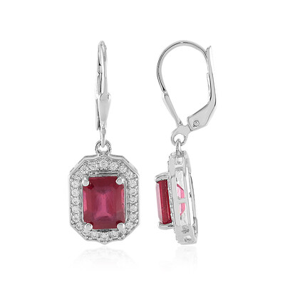 Orecchini in argento con Rubino Bemainty