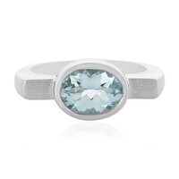 Anello in argento con Topazio Blu Cielo
