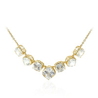Collana in argento con Topazio Bianco